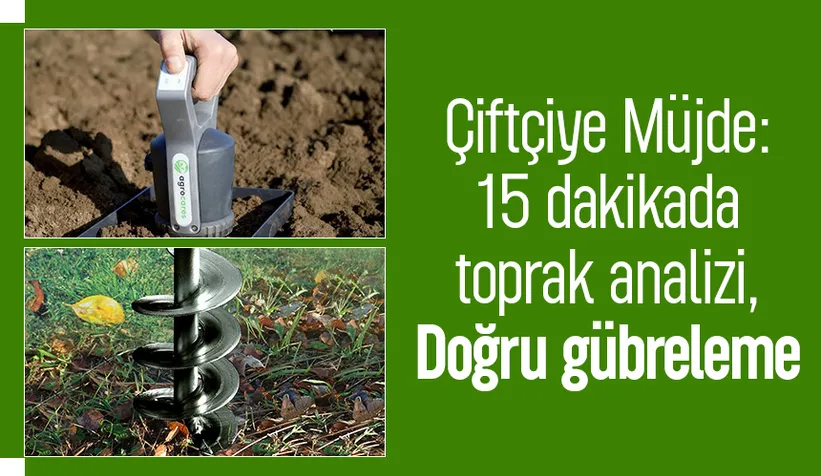 Sakarya’da çiftçiye teknolojik destek; 15 dakikada toprak analizi