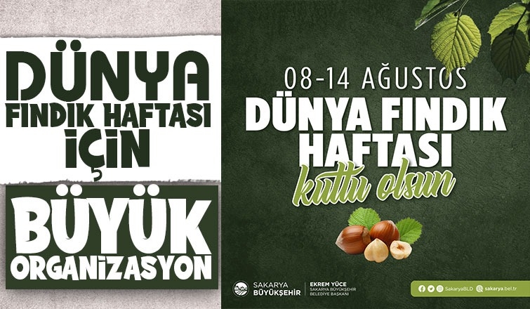 Sakarya’da Dünya Fındık Haftası için büyük organizasyon