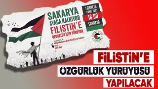 Sakaryada Filistin'e Özgürlük Yürüyüşü gerçekleştirilecek