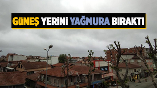Sakarya’da güneş yerini yağmura bıraktı