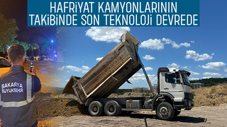 Sakarya’da hafriyat kamyonlarına online takip