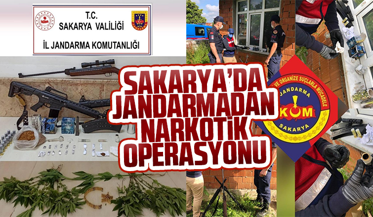 Sakaryada jandarmadan narkotik operasyonu