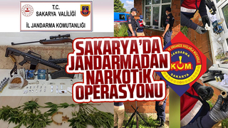 Sakaryada jandarmadan narkotik operasyonu
