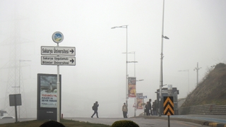 Sakarya’da sis etkili oldu