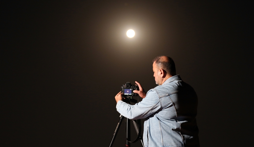 Sakarya’da süper ay böyle görüntülendi