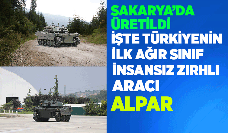 Sakaryada üretilen ağır sınıf paletli insansız zırhlı aracı görücüye çıktı