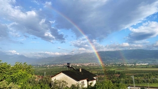 Sakarya’da yağmur sonrası gökkuşağı şöleni