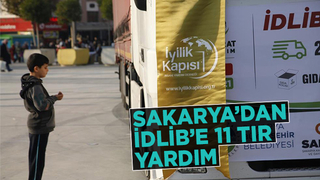 Sakarya’dan İdlib’e 11 tır yardım