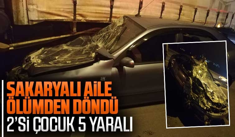 Sakaryalı aile ölümden döndü