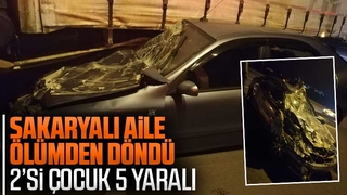 Sakaryalı aile ölümden döndü