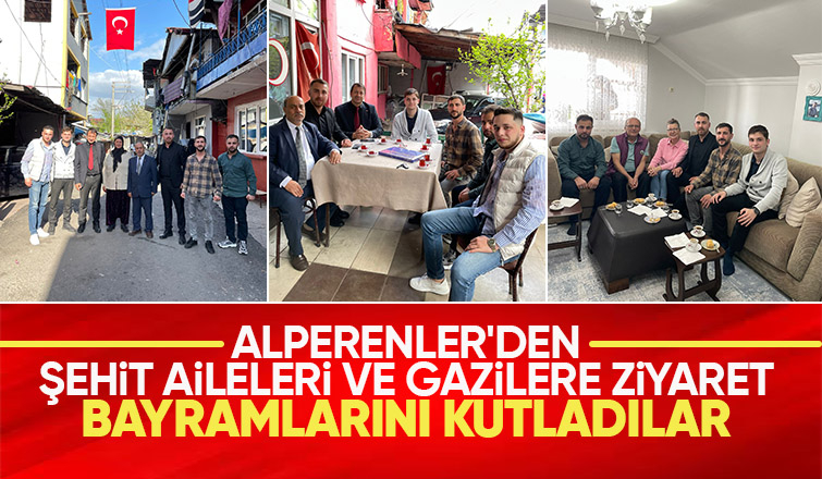 Sakaryalı Alperenler şehit aileleri ve gazilerle bayramlaştı