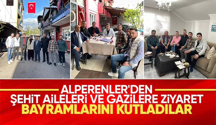 Sakaryalı Alperenler şehit aileleri ve gazilerle bayramlaştı