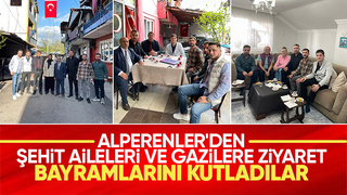 Sakaryalı Alperenler şehit aileleri ve gazilerle bayramlaştı