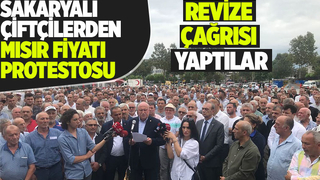 Sakaryalı çiftçilerden mısır fiyatı eylemi