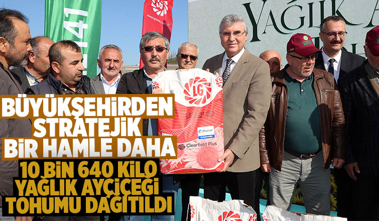 Sakaryalı çiftçilere yağlık ayçiçeği tohumu dağıtıldı