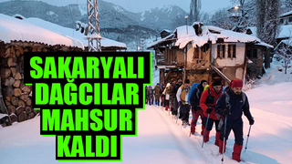 Sakaryalı dağcılar mahsur kaldı