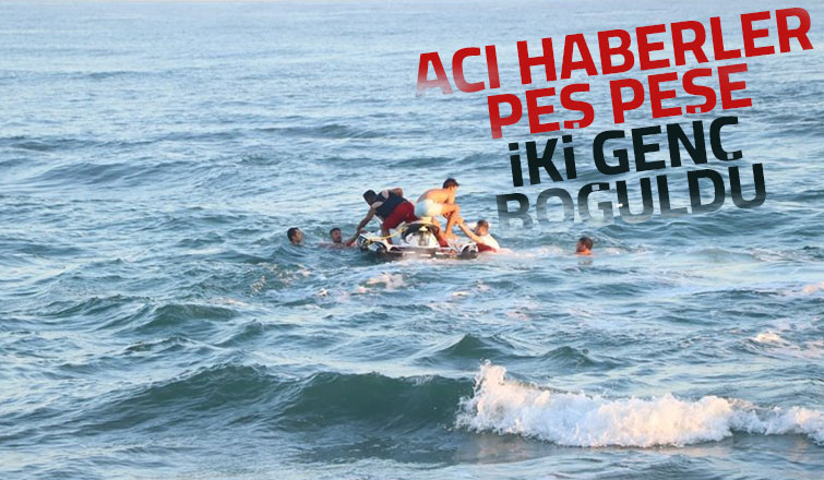 İki genç Karadenizde boğuldu