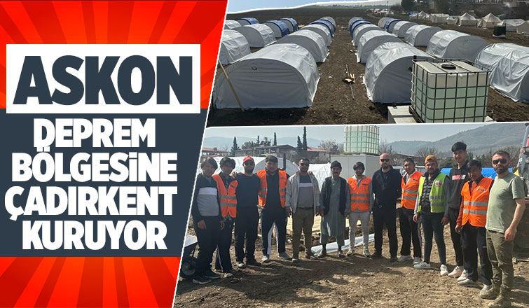 Sakaryalı iş adamlarından Hatay'a çadırkent