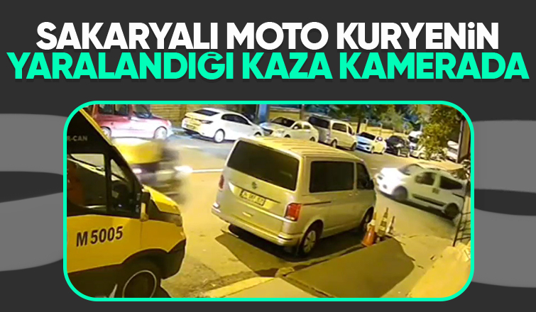 Sakaryalı moto kurye ölümden döndü