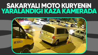 Sakaryalı moto kurye ölümden döndü