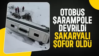Sakaryalı otobüs şoförü kazada öldü