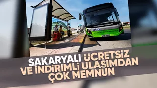 Sakaryalı ücretsiz ve indirimli ulaşımdan memnun