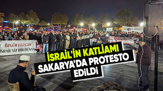 Sakaryalılar katliamı protesto için sokaklara döküldü