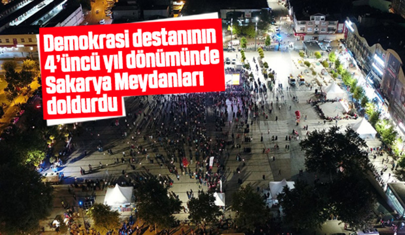 Sakaryalılar meydanı doldurdu