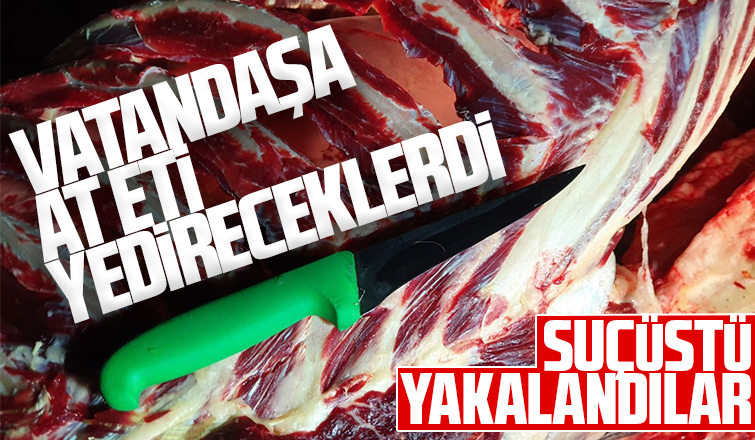 Sakaryalılara at eti yedireceklerdi, yakalandılar