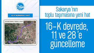 Sakarya’nın toplu taşımasına yeni hat