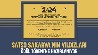 Sakarya’nın Yıldızları Ödül Töreni 29 Ocak'ta yapılacak