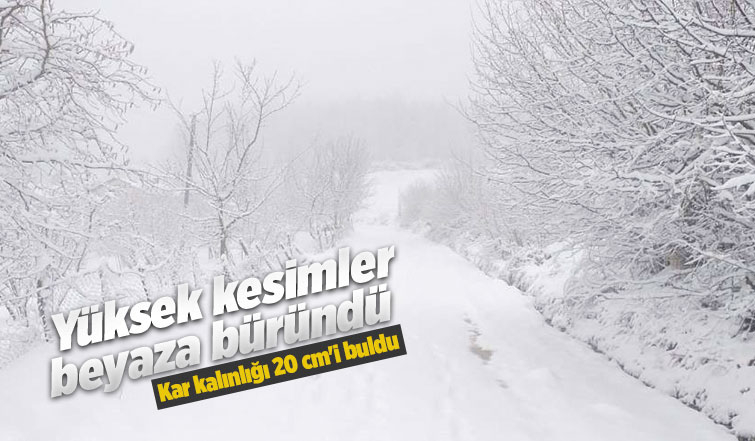 Sakarya’nın yüksek kesimleri beyaza büründü