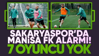 Sakaryaspor 7 eksik ile Manisa maçına hazırlanıyor