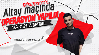 Sakaryaspor'a Altay maçında operasyon yapıldı! VAR'ınız batsın...
