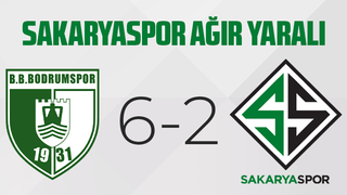 Sakaryaspor evinde darmadağın 6 gol