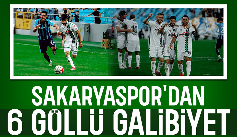 Sakaryaspor Adanademirspor'u 6-0 mağlup etti