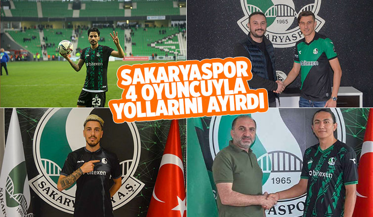 sakaryaspor'da 4 oyuncunun bileti kesildi