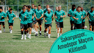 Sakaryaspor'da Amedspor maçı hazırlıkları başladı
