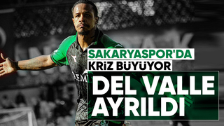 Sakaryaspor'da Del Valle takımla yollarını ayırdı