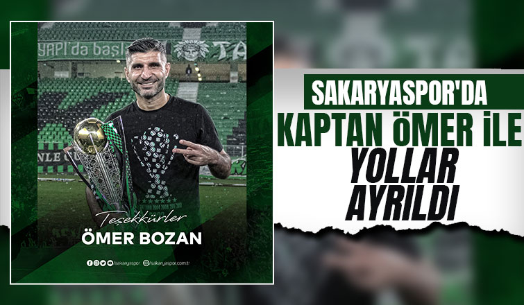 Sakaryaspor'da kaptan Ömer ile yollar ayrıldı