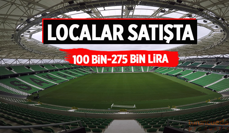 Sakaryaspor'da localar satışta