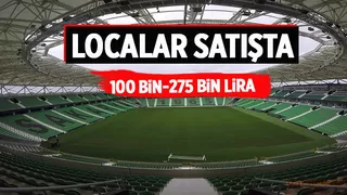Sakaryaspor'da localar satışta