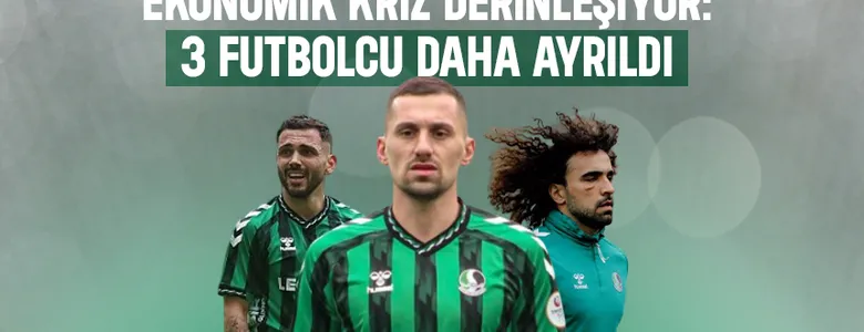 Sakaryaspor'da ödeme krizi; 3 futbolcu daha ayrıldı