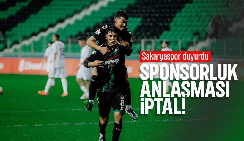 Sakaryaspor'da sponsorluk anlaşması iptal oldu