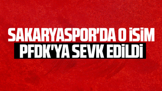 Sakaryaspor'da yardımcı antrenör PFDK'lık oldu