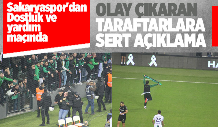 Sakaryaspor'dan olay çıkaran taraftarlara sert açıklama