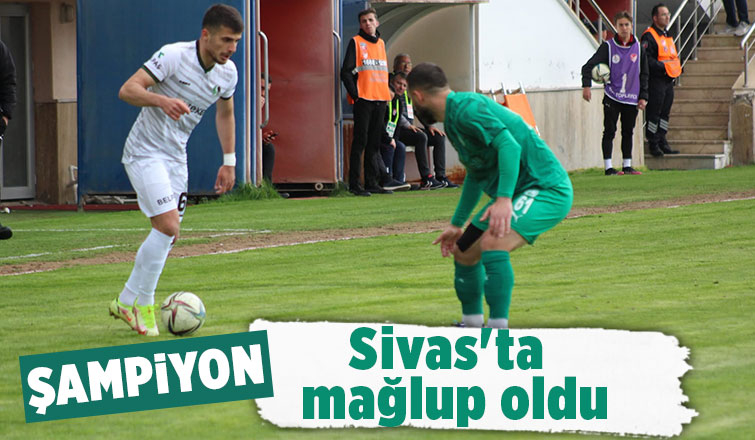 Sakaryaspor deplasmanda Sivas Belediyespor'a mağlup oldu