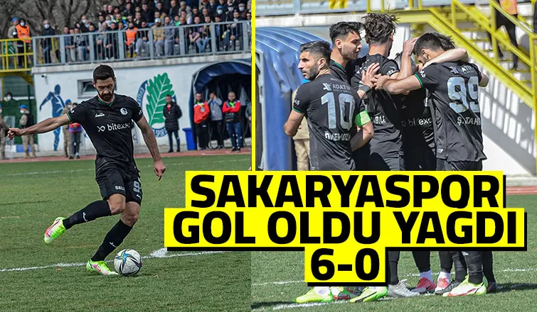 Sakaryaspor Ergene Velimeşespor'u 6-0 mağlup etti