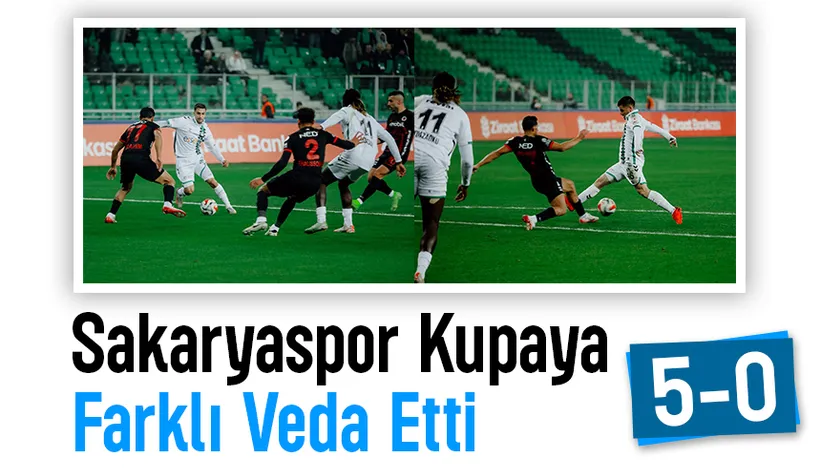 Sakaryaspor evinde dağıldı: kupadan elendi