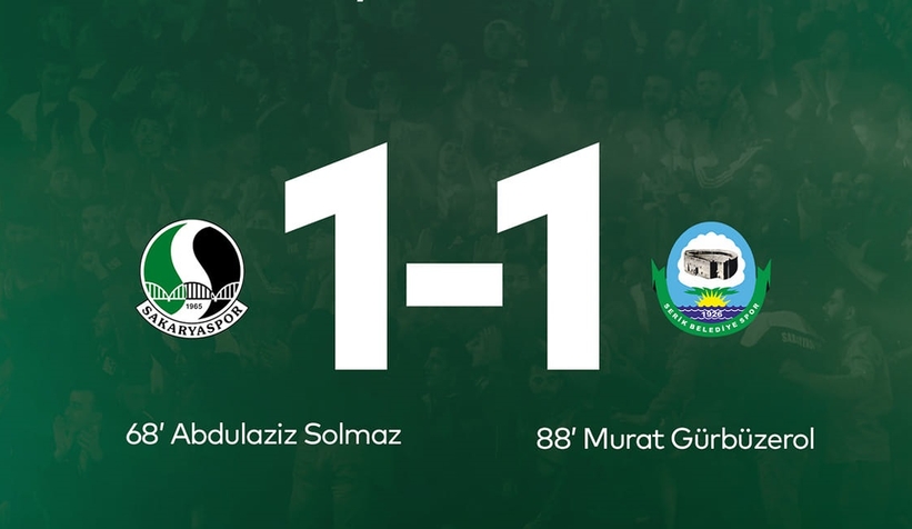 Sakaryaspor galibiyeti koruyamadı